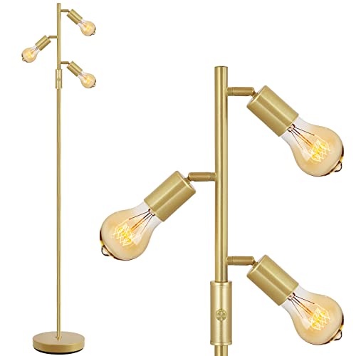 Gold tree floor lamp