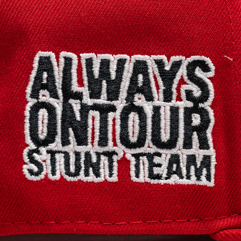 New Era 9FIFTY A-Frame Snapback Cap - Always On Tour Collection - Red Baseball Hat for Men & Women - Perfect for Sports, Streetwear & Casual Outfits