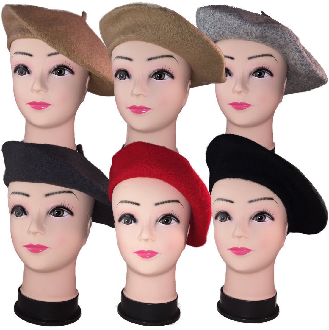 Women's French Wool Beret Hat - Solid Color Classic Winter Beanie Cap for Women | Fashion Accessory for Cold Weather, Outfits & Travel