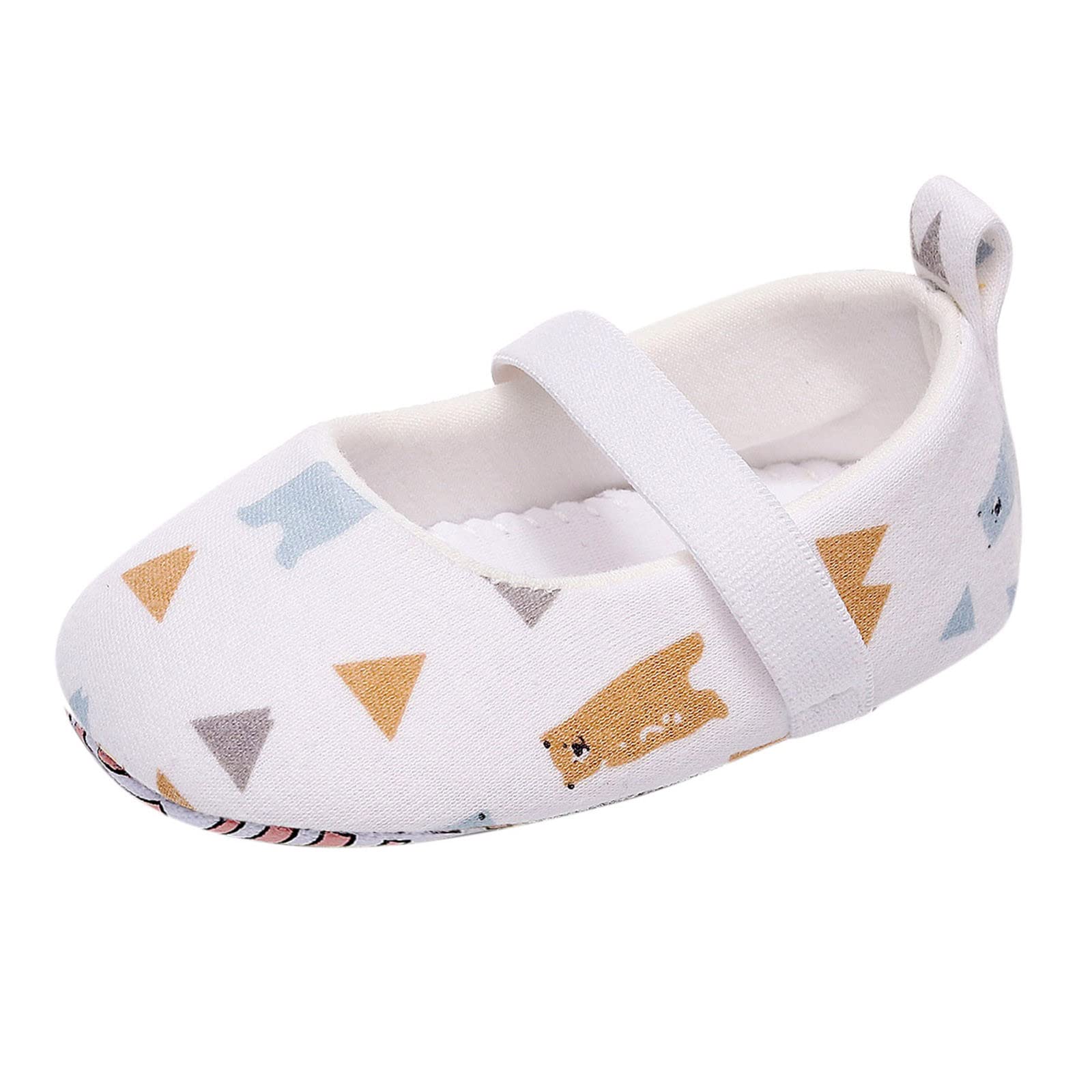 Best Kids Shoes Size 10 - Infant Boys & Girls First Walkers - Cartoon Printed Toddler Prewalker White Tennis Shoes for Early Walking & Playtime