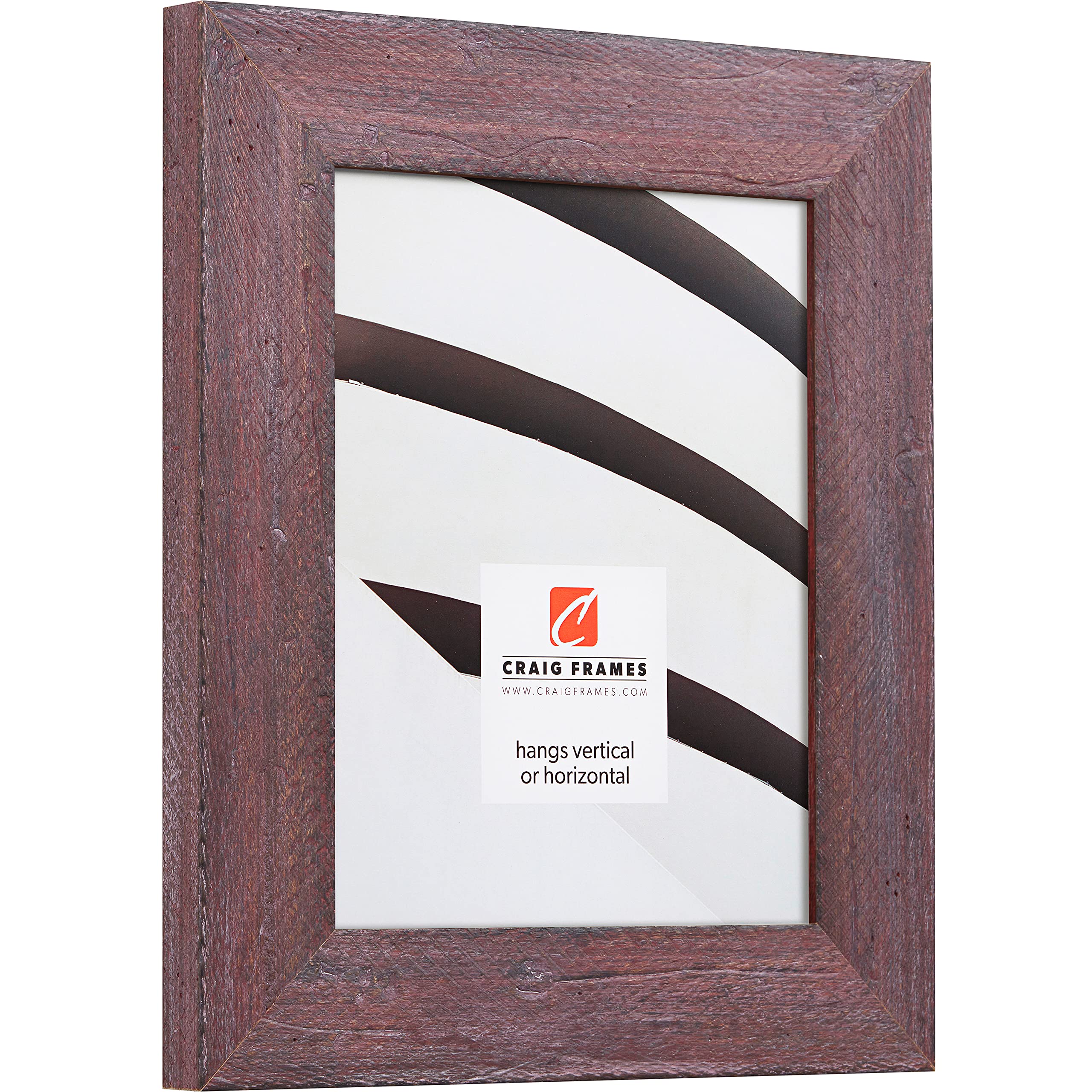Craig Frames Hatteras 24x32 Inch Picture Frame - Rustic Red Boho Style with 20x28 Inch Mat for Photos | Perfect for Living Room, Bedroom & Office Decor