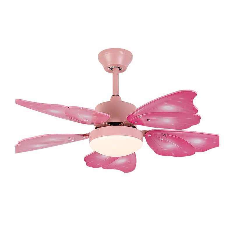 Creative Butterfly Wing Ceiling Fan with Light & Remote Control - 5 Blade LED Hanging Fan for Bedroom, Adjustable Speed - Perfect for Home, Nursery & Boho Decor