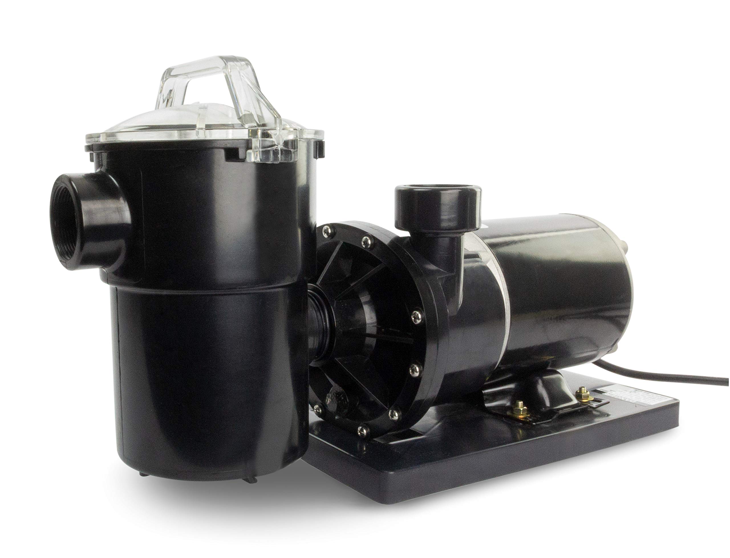 Rx Clear Niagara Pump - 2 HP Above Ground Swimming Pool Pump for Intex/Pop-Up Pools | 115V Electrical Hookup with 6-Foot UL Cord & Mounting Base | Perfect for Backyard, Inflatable & Frame Pools