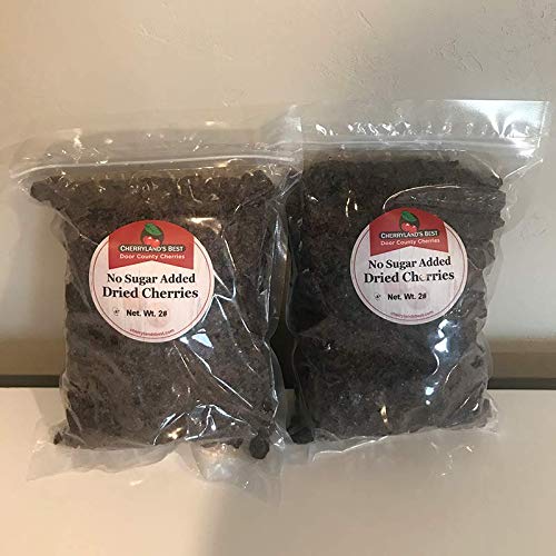 Sugar-Free Dried Tart Cherries - 2 Pack (2 lbs Each) | Healthy Snack for Baking, Trail Mix & Yogurt Topping