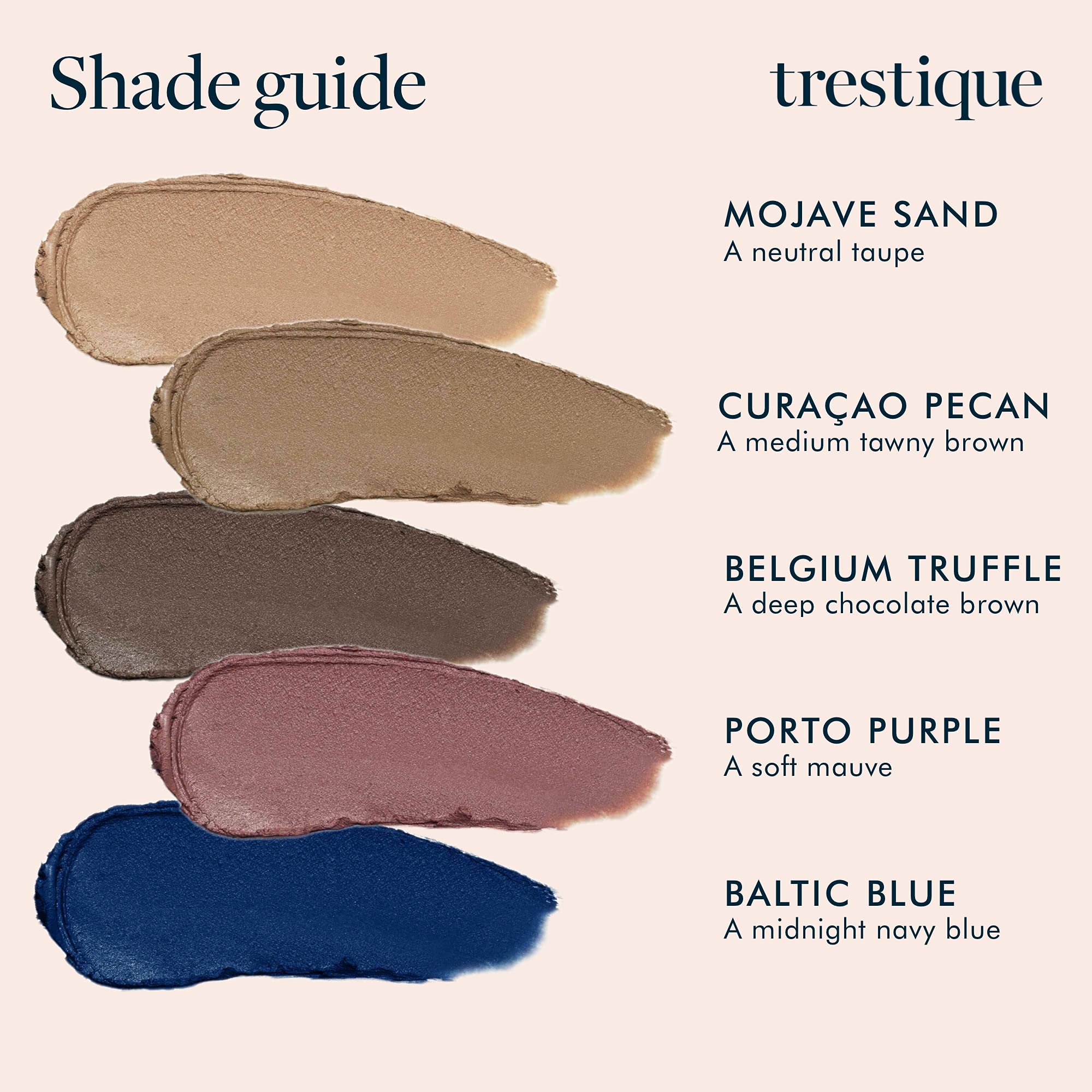 TRE'STIQUE Refillable Eyeshadow Crayon with Built-In Blending Brush | Vegan, Sustainable & Clean Beauty Makeup | Long-Lasting Cream Shadow Stick for Day to Night Looks
