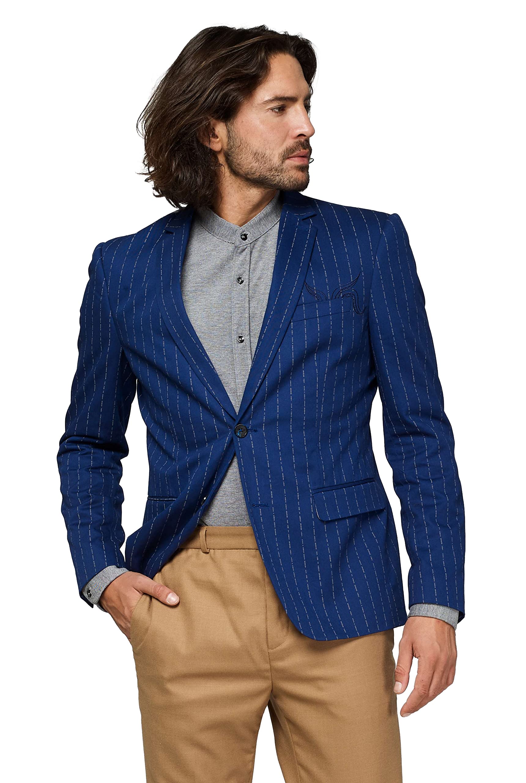 Opposuits Men's Tall Captain Uniform Costume - Navy Blue - Halloween, Cosplay, Themed Parties & Costume Events