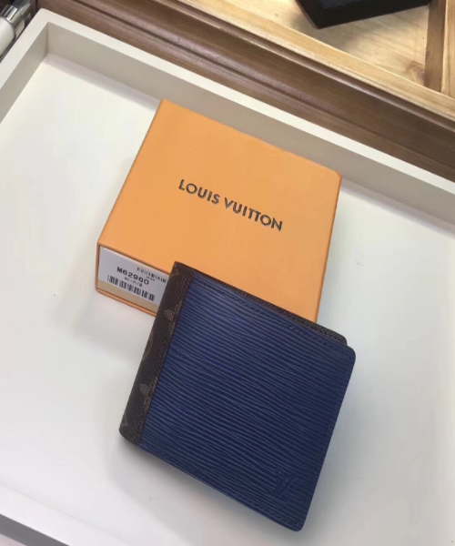 LV Patchwork Multiple Wallet in Epi Leather Blue - Stylish & Functional Organizer for Everyday Use, Travel, and Business