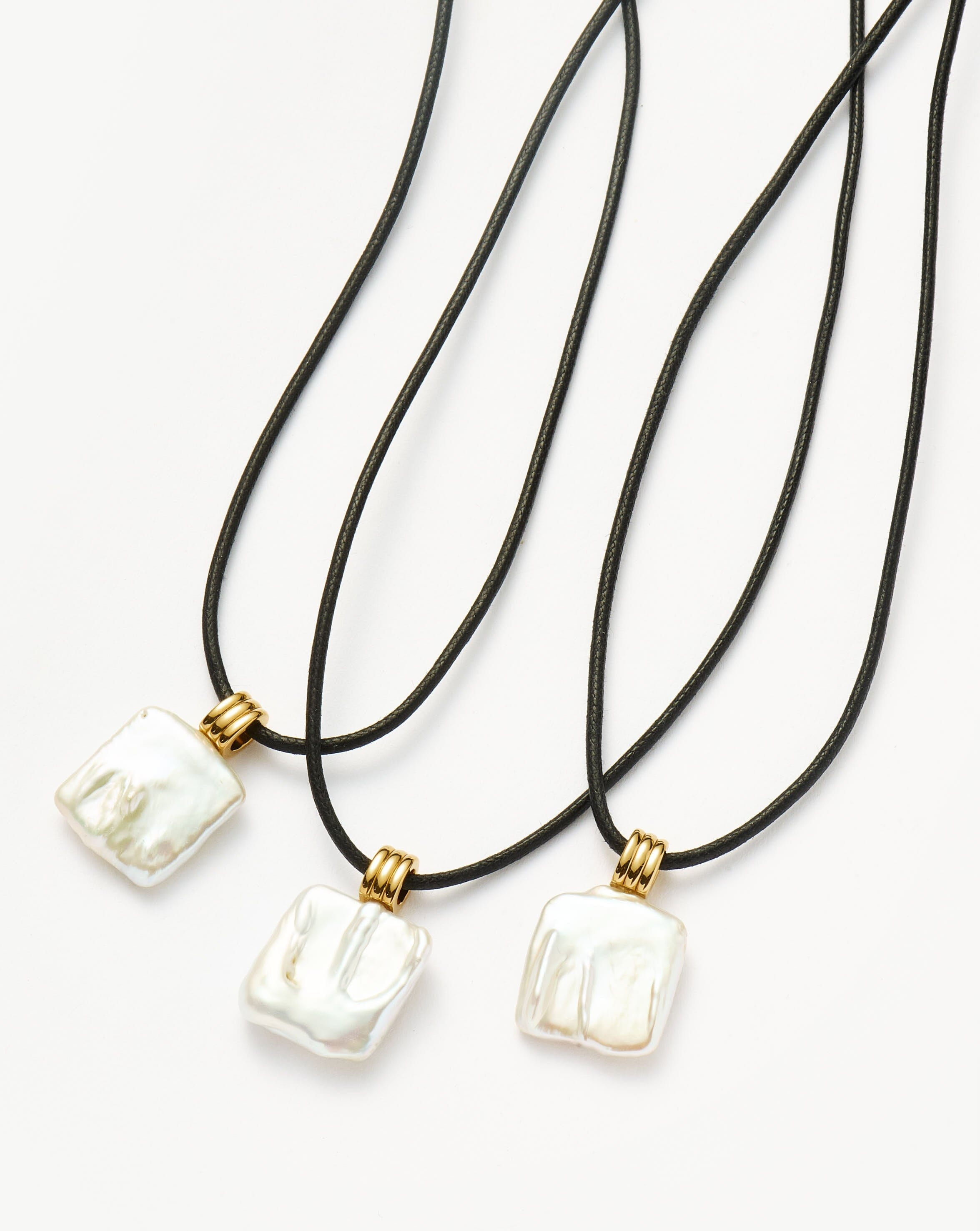 Elegant Square Pearl Pendant Necklace - 18k Gold Plated Vermeil Chain with Genuine Pearl | Perfect for Weddings, Anniversaries & Special Occasions