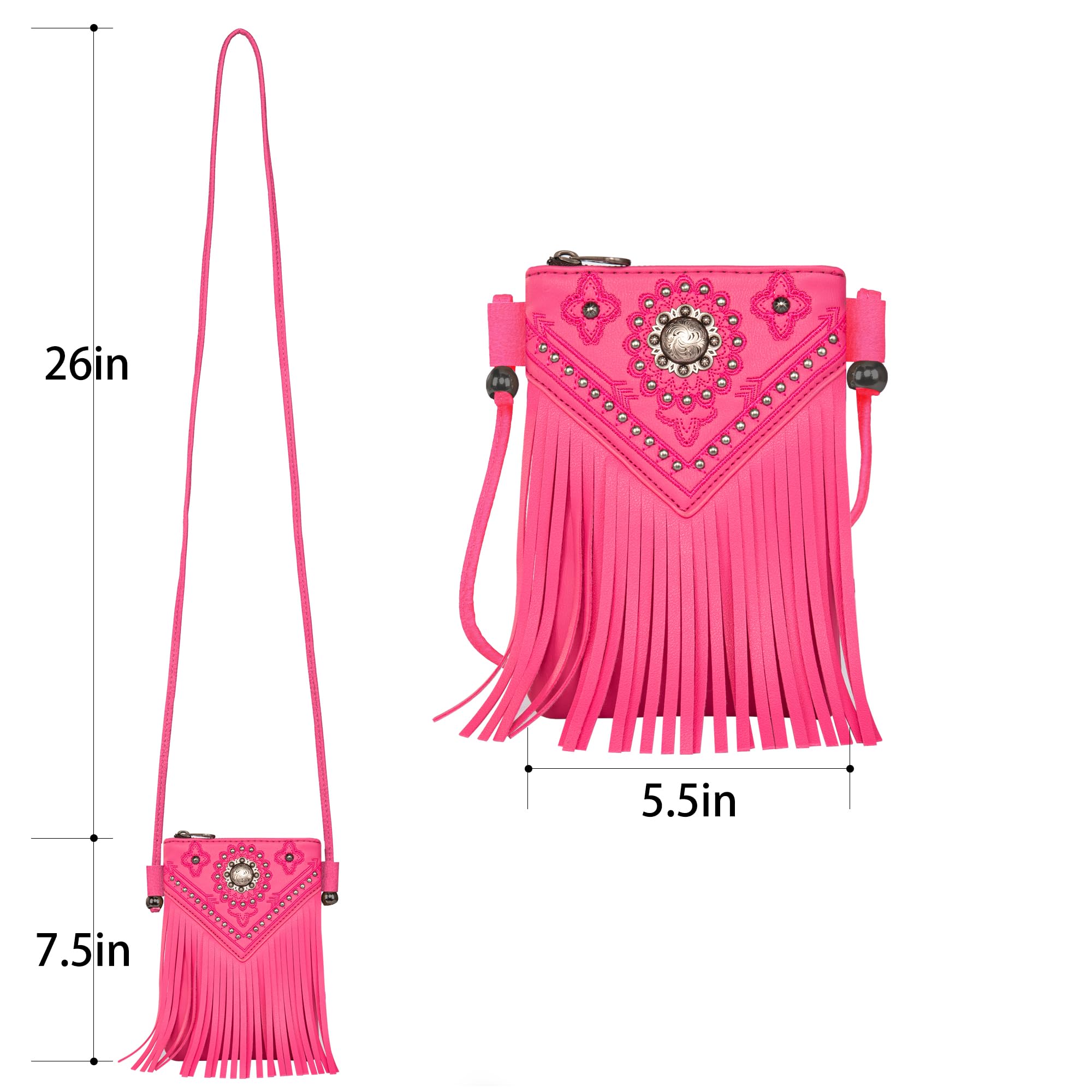 Montana West Small Crossbody Bags for Women - Western Style Leather Phone Purse - Perfect for Travel, Shopping & Daily Use