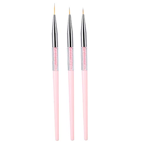 Pink Nail Dotting Tool Set - Professional Gel Nail Polish Liner Brush for Stylish Nail Art Designs | Durable & Precise Dotting Pen for DIY Manicure at Home or Salon