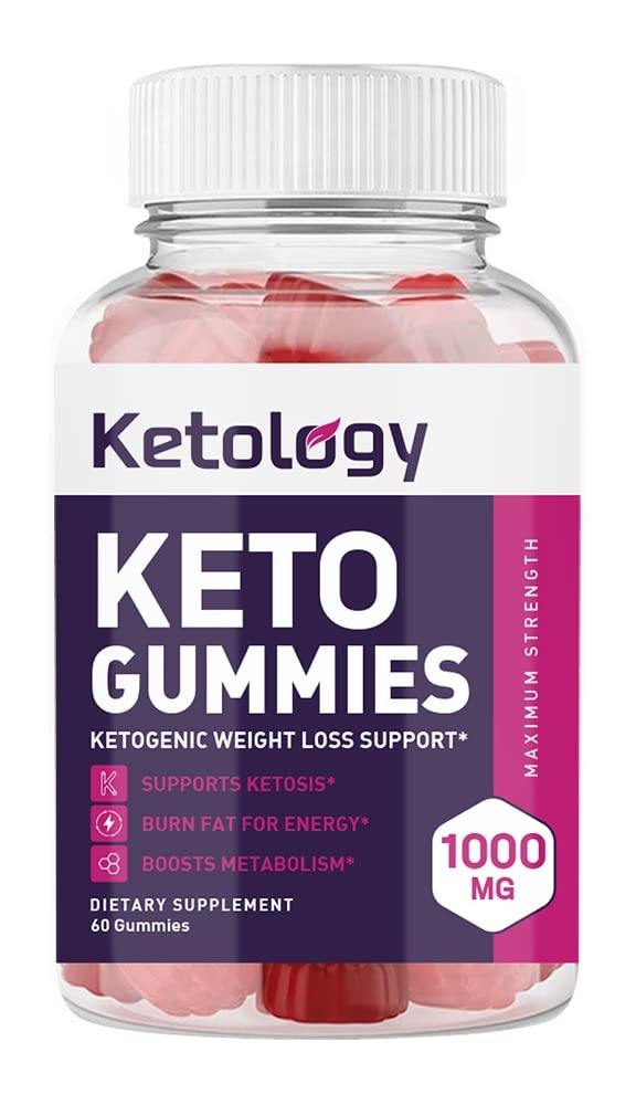 Nutradash Ketology Keto ACV Gummies - Apple Cider Vinegar Keto Supplement for Weight Loss (60 Gummies, 1 Month Supply) - Supports Ketosis & Energy Boost for Low Carb Diet