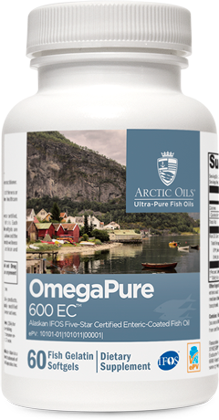 OmegaPure 600 EC™ - High Potency Fish Oil Supplement with 600mg EPA & DHA for Heart & Brain Health | Supports Joint Function & Cognitive Performance | Ideal for Adults & Active Lifestyles