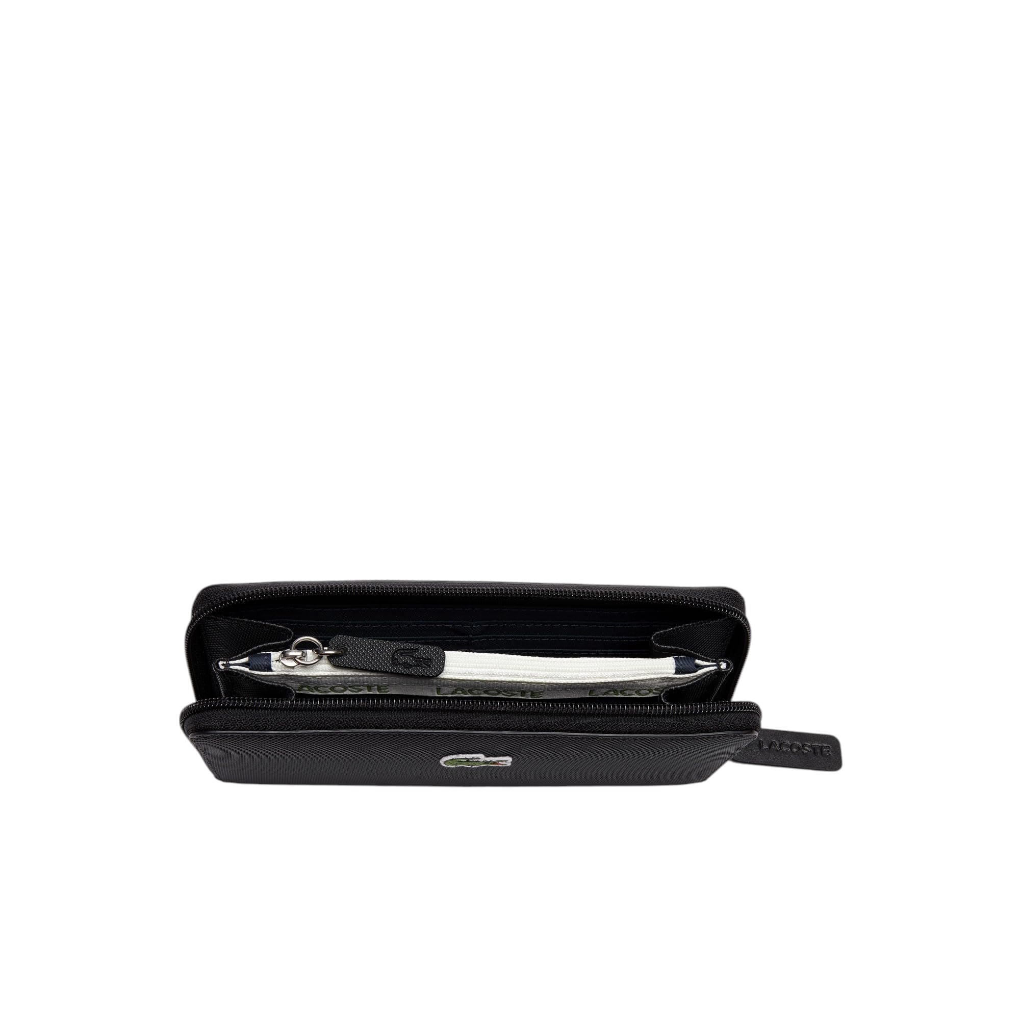 Lacoste Women's L.12 Concept Petit Pique 12-Card Zip Wallet - Stylish & Compact Card Holder for Everyday Use, Travel & Business