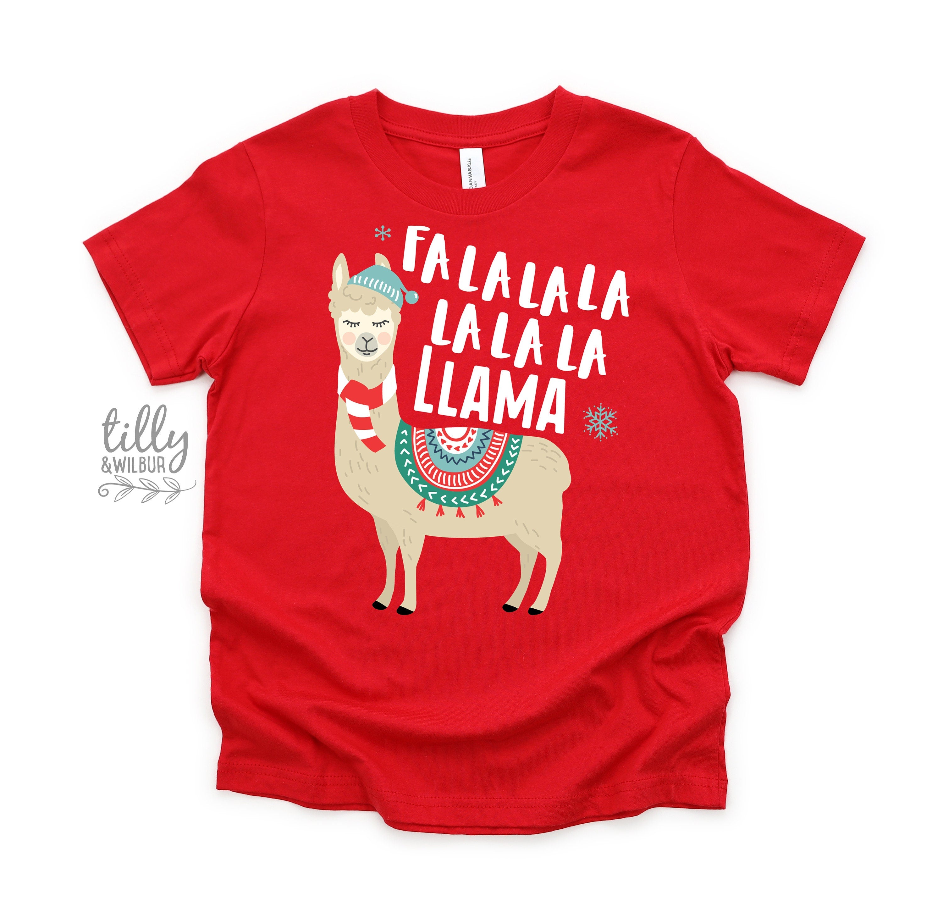 Funny Llama Christmas T-Shirt - Cute Holiday Graphic Tee for Women & Men - Perfect for Xmas Parties & Festive Gatherings