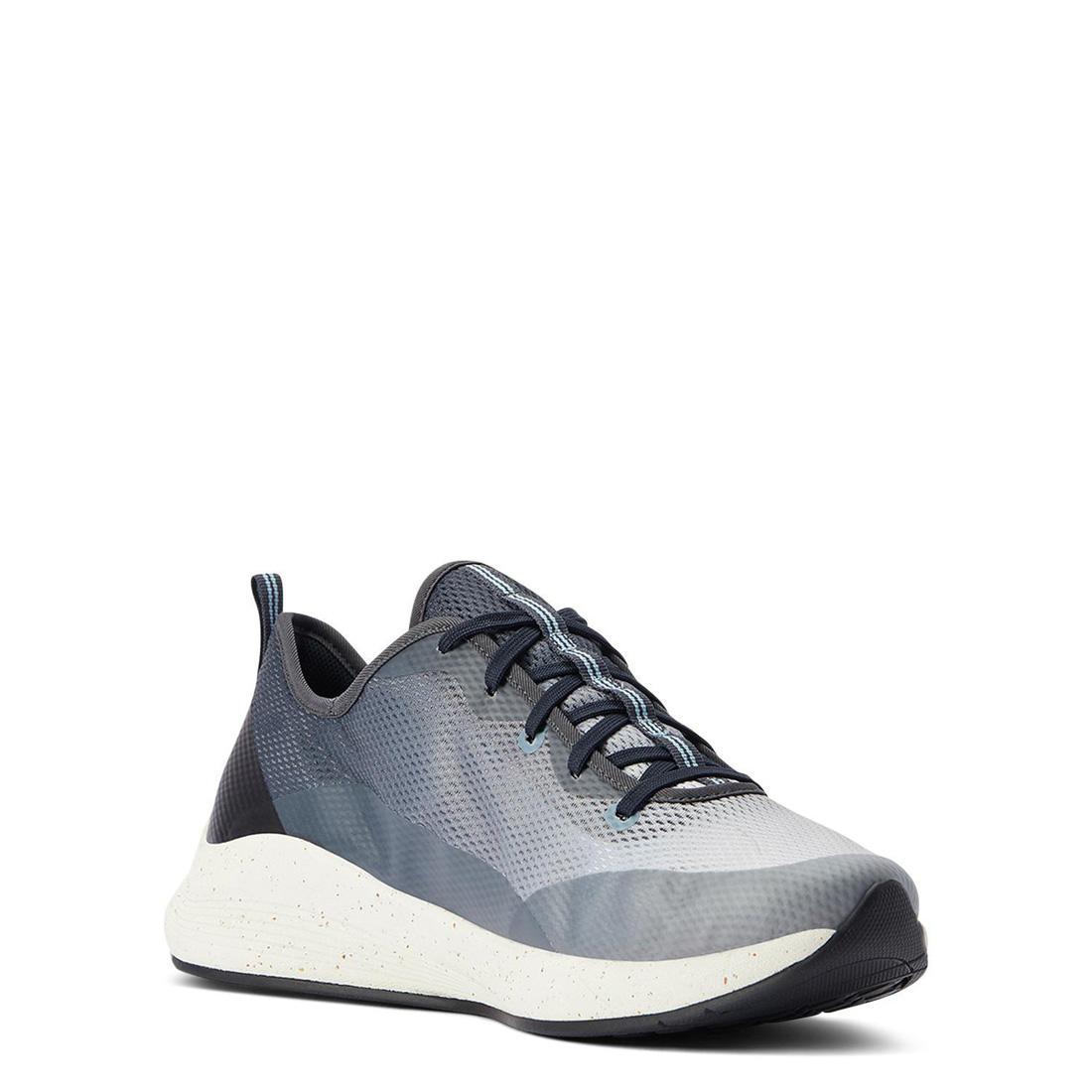 ShiftRunner Soft Toe Work Shoes for Men - Comfortable & Lightweight Smoky Grey - Perfect for Construction, Warehouse & Outdoor Jobs