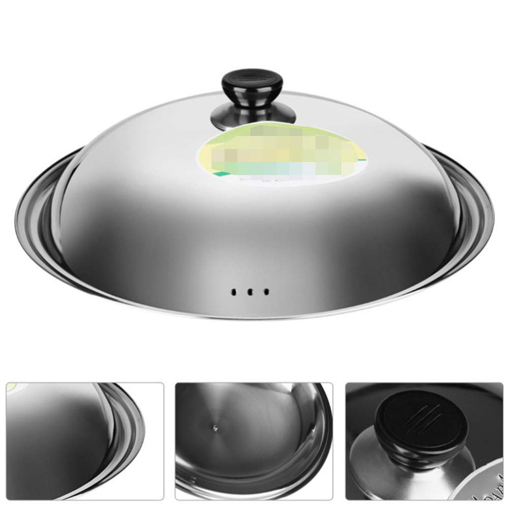 **Cabilock Cast Iron Frying Pan with Lid – Durable Replacement Cover for Cooking Pots, Woks, Stock Pots & Glass Pans – Perfect for Simmering, Frying & Cheese Cloche Use**