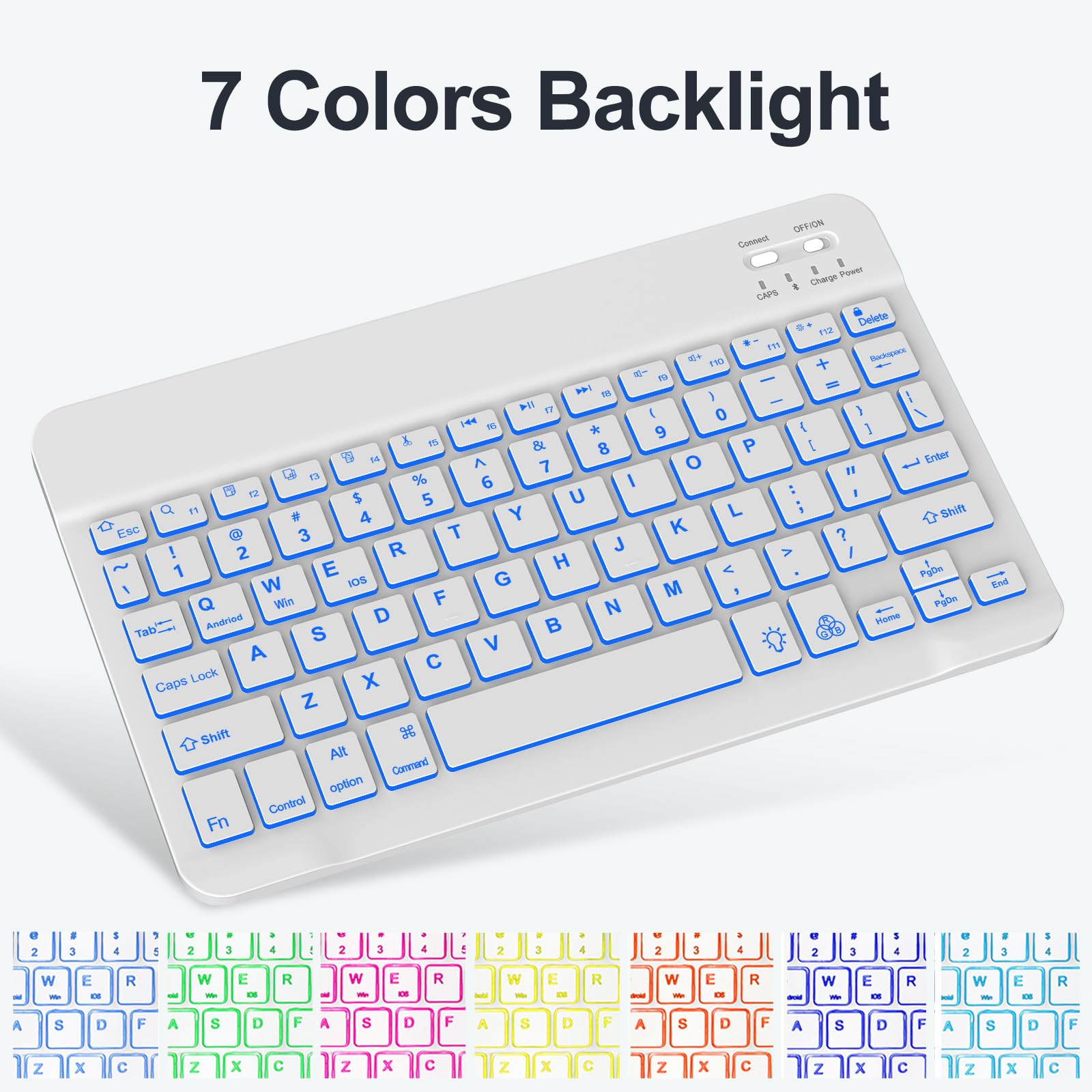 BORIYUAN Backlit Detachable Keyboard Case for iPad 9th/8th/7th Gen 10.2