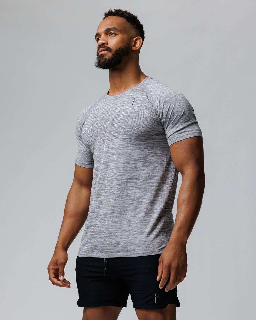 THREE NAILS Seamless T-Shirt for Women - Soft Stretchy Comfort Fit Crew Neck Basic Tee - Perfect for Yoga, Gym, Lounge & Everyday Wear
