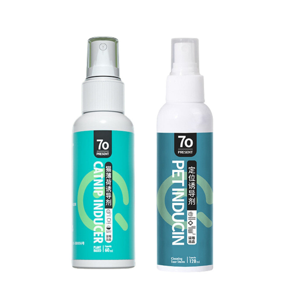 Natural Catnip Inducer Spray 60ml & 120ml - Essential Oil Pet Calming Spray for Cats, Improves Health & Immunity - Easy Application for Stress Relief & Playtime