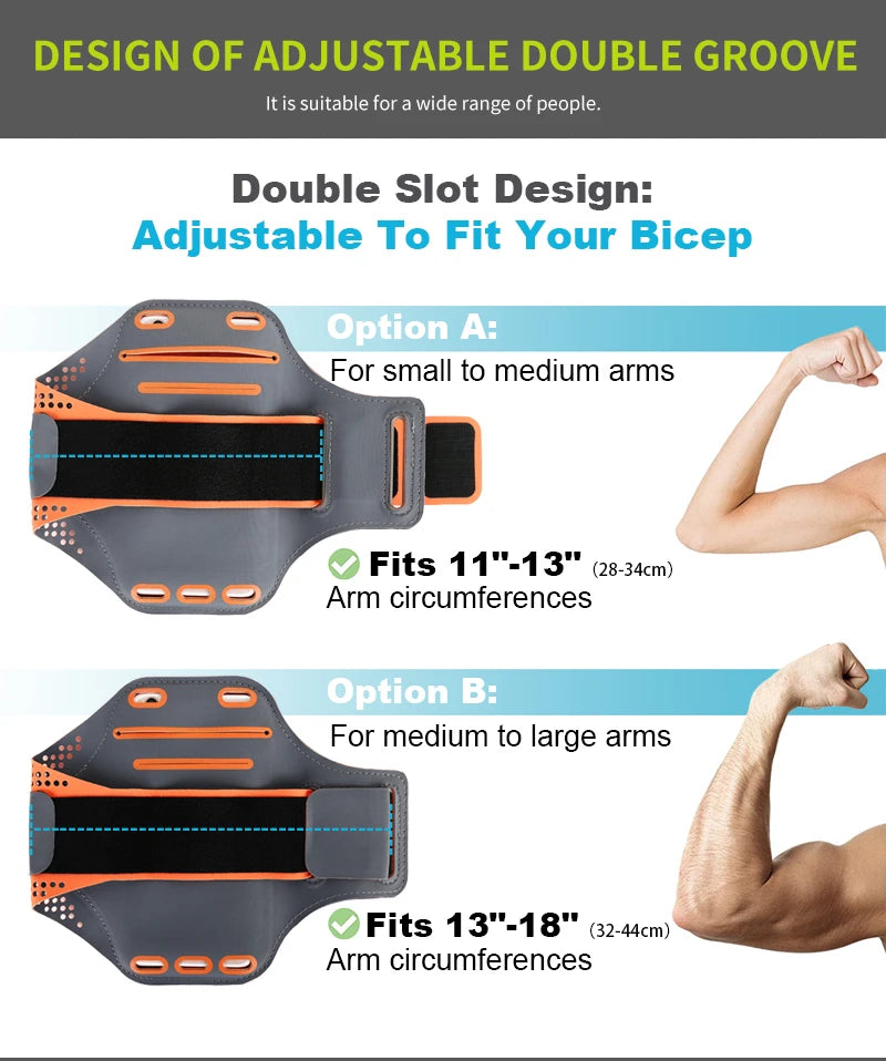 iPhone 15 Armband for Running & Outdoor Sports - Waterproof Phone Holder for Gym, Hiking, Cycling & Fitness Activities