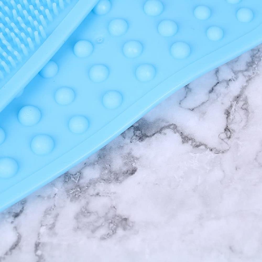 Twiclo Silicone Shower Brush for Exfoliating & Cleansing - Soft Bristle Bath Body Scrubber Brush (1 Pack, Multi-Color) - Perfect for Spa, Back Scrubbing & Dead Skin Removal