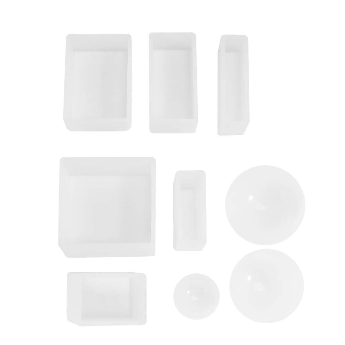 SUPVOX 9PCS Jewelry Making DIY Molds Set - Epoxy Resin Molds for Gel, Baking & Dessert Decorations - Perfect for Handmade Crafts, Cake Toppers & Resin Art Projects