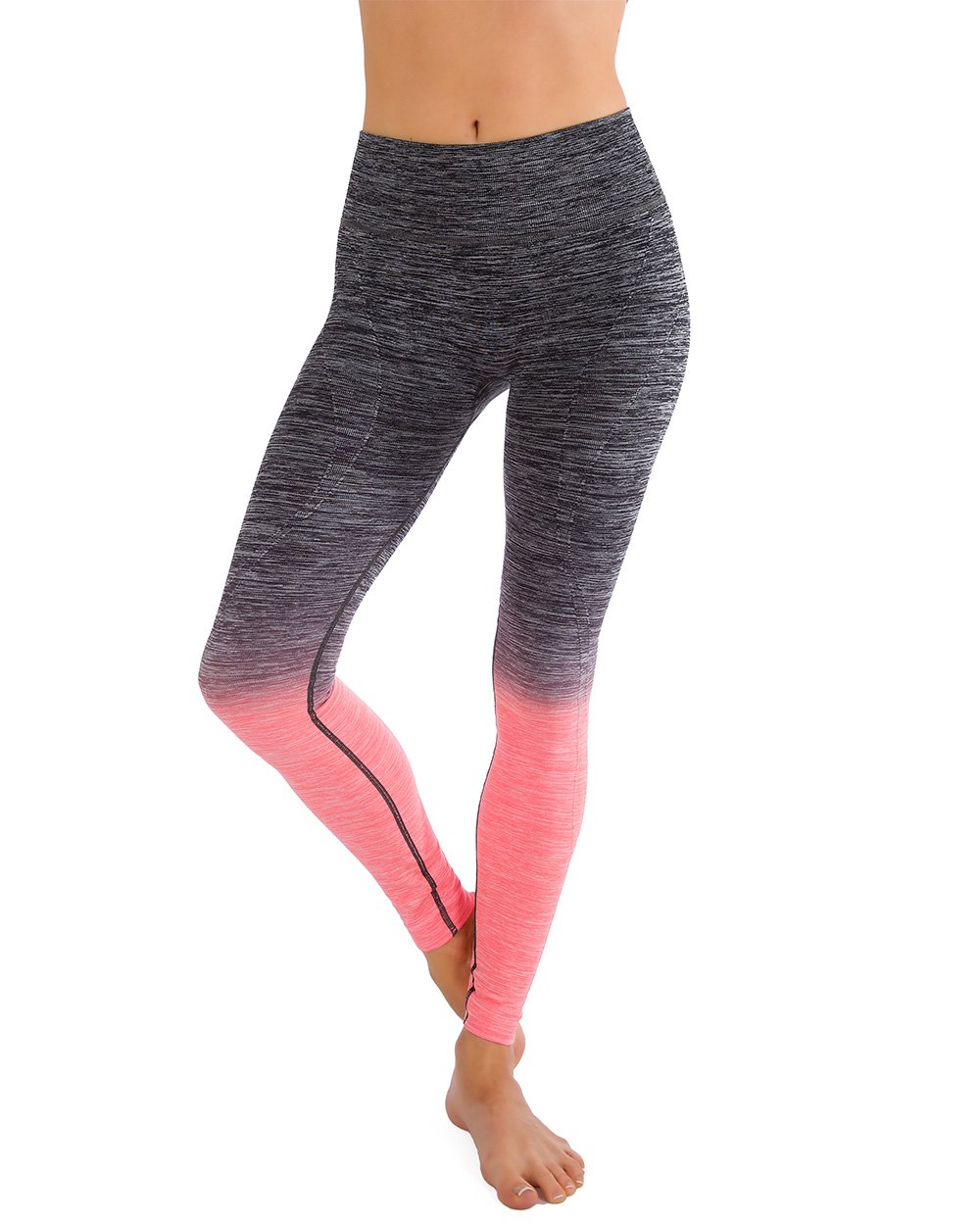 Homma Stretch Moisture-Wicking Women's Ombre Yoga Pants - High Waisted Running Workout Leggings for Yoga, Gym & Lounge Wear