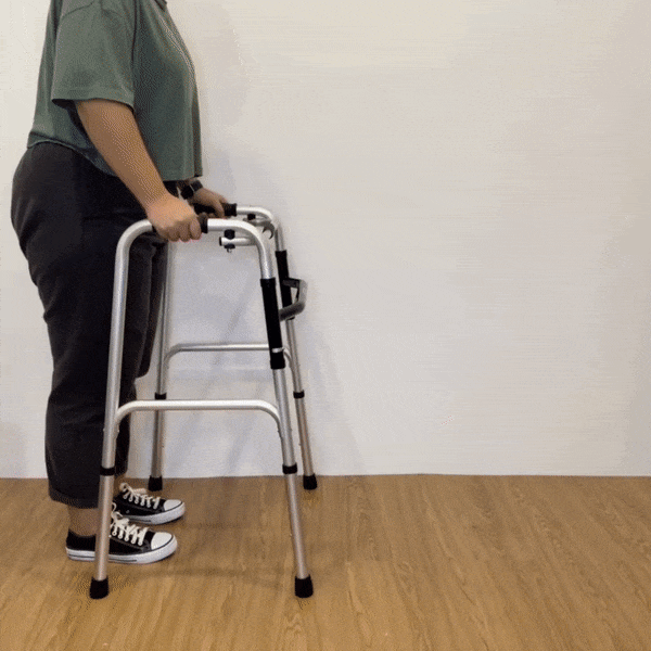 CarePlus Standard Walking Frame - Lightweight Aluminum Mobility Aid with Adjustable Height for Seniors & Adults - Ideal for Indoor & Outdoor Use, Recovery & Stability Support