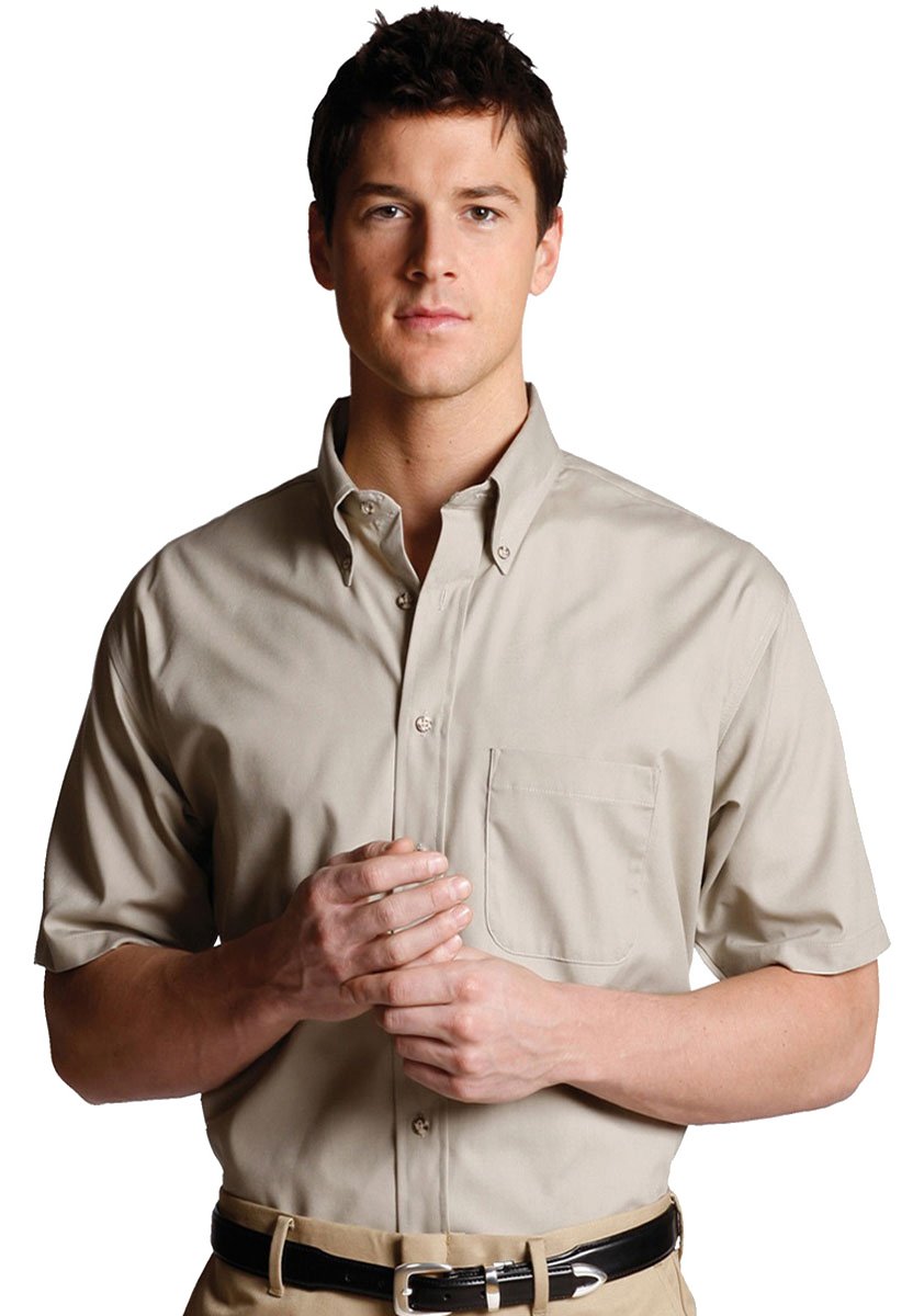 Big and Tall Men's Button Down Poplin Shirt - Comfortable & Stylish Casual Dress Shirt for Office, Business, and Everyday Wear