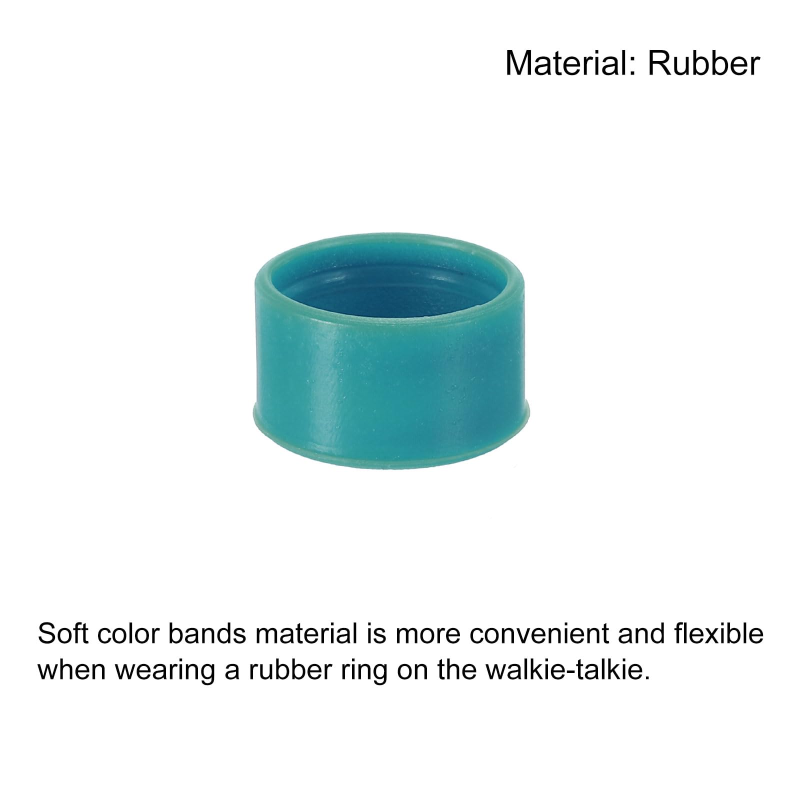 Meccanity Antenna Rubber O-Ring for H-777 RT22 RT21 RT27 RB15 RB18 RT35 RT17 RT18 RT19 RT28 H-777S Walkie Talkies - Green (2-Pack) - Durable Replacement Part for Radio Communication & Outdoor Activities