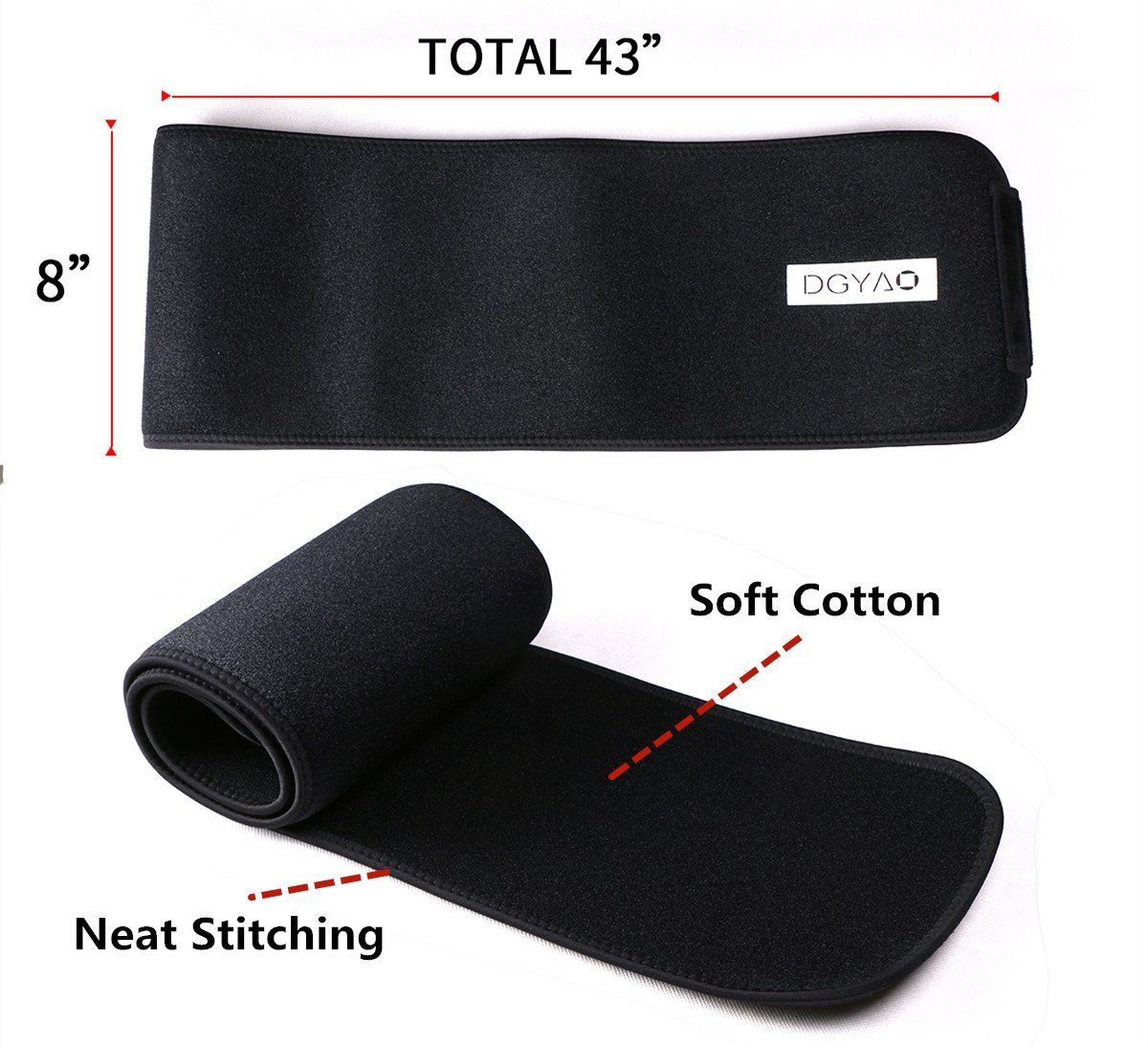 DGXINJUN Infrared Red Light Therapy Device for Back Pain Relief - FSA/HSA Eligible Large LED Pad, Flexible Wearable Wrap with Deep Penetration for Shoulder, Joint & Muscle Therapy - Home Use for Pain Management & Recovery