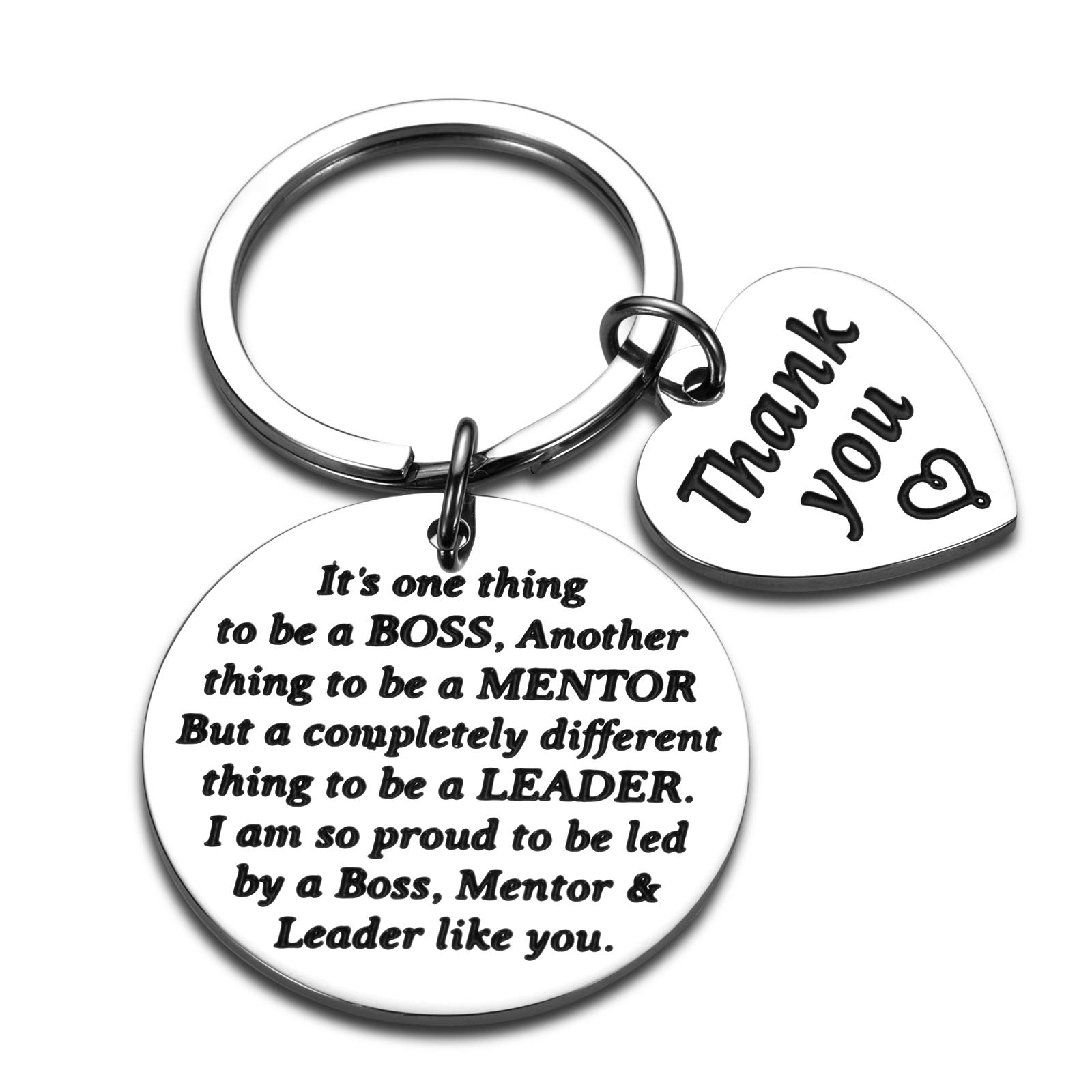 Valentine's Day Gifts for Him & Her - Thoughtful Thank You & Appreciation Presents for Women, Men, Boss, Coworker, Best Friend - Elegant Keychain for Birthday, Farewell, Retirement - Perfect Office White Elephant & Going Away Gift for Any Occasion
