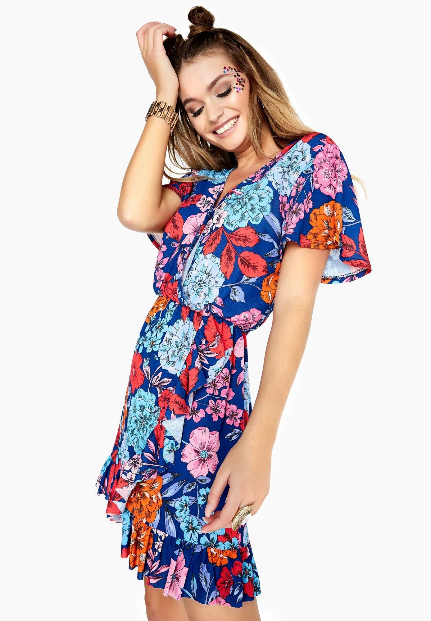 Stylish Women's Ford Mock Wrap Dress for Girls On Film | Flattering & Comfortable Wrap Dress for Casual Wear, Office & Parties