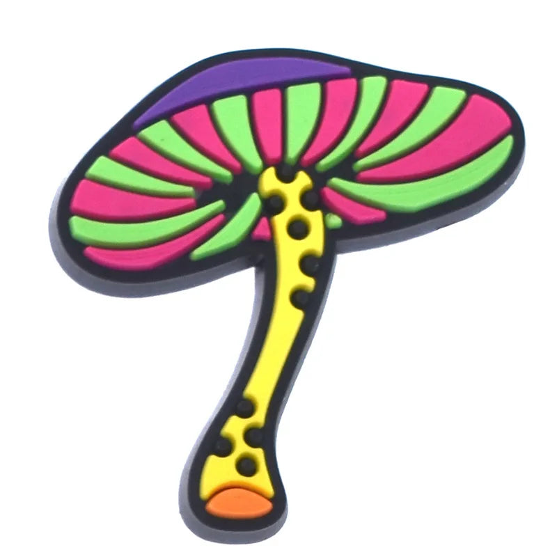 Mushroom Shoe Charms for Crocs - Cute Clog Decorations for Kids, Men & Women - Fun Shoe Accessories for Sandals, Jeans & Buckle Shoes - Perfect for School, Parties & Everyday Fashion