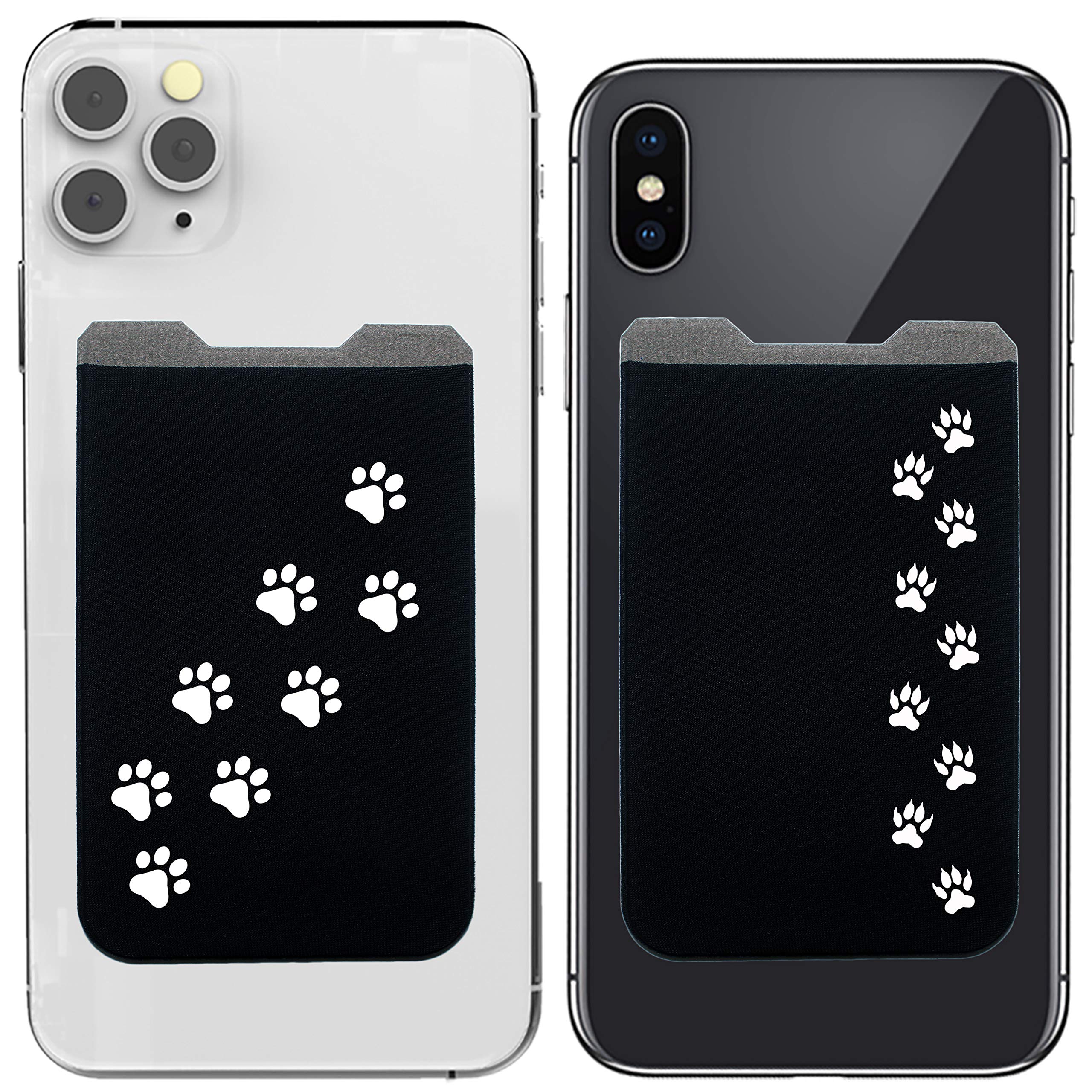 Gecko Stick-On Phone Wallet - Adhesive Card Holder for iPhone & Samsung - Slim Lycra Pocket for Credit Cards, Cash & ID - Perfect for Gym, Travel & Everyday Use