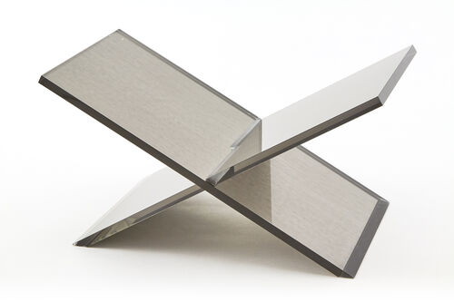Silver Acrylic Book Stand - Adjustable Reading Holder for Books, Tablets & Cookbooks - Perfect for Office, Home & Classroom Use