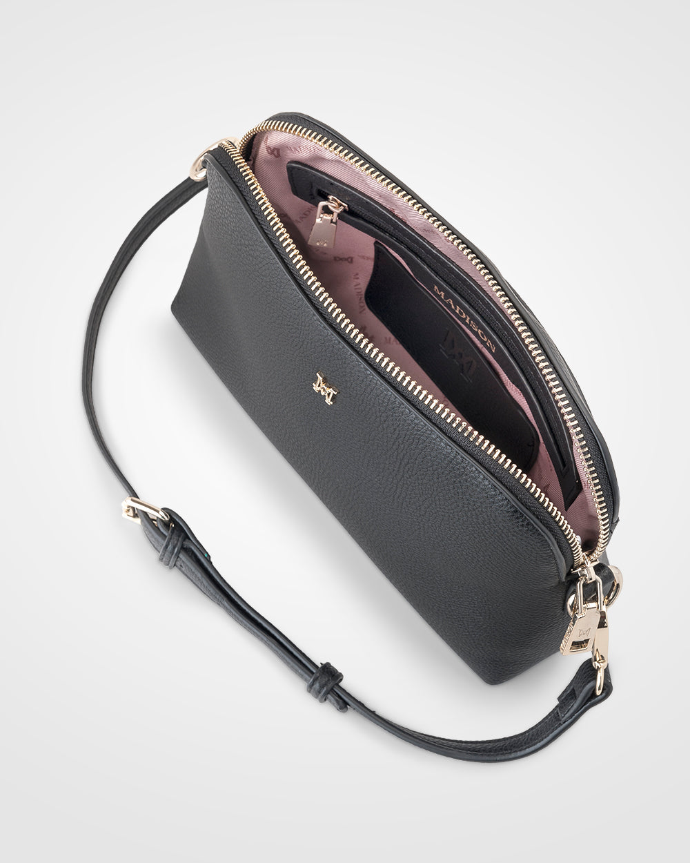 Sophie Curve Top Crossbody Bag for Women - Stylish Leather Shoulder Purse with Adjustable Strap, Perfect for Travel, Work & Everyday Use