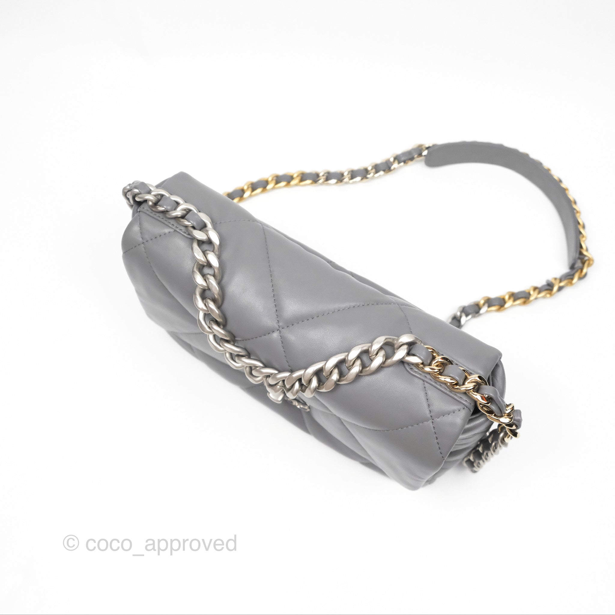 Chanel 19 Small Handbag in Dark Grey with Mixed Hardware - Luxury Crossbody Bag for Women, Perfect for Date Night & Evening Events