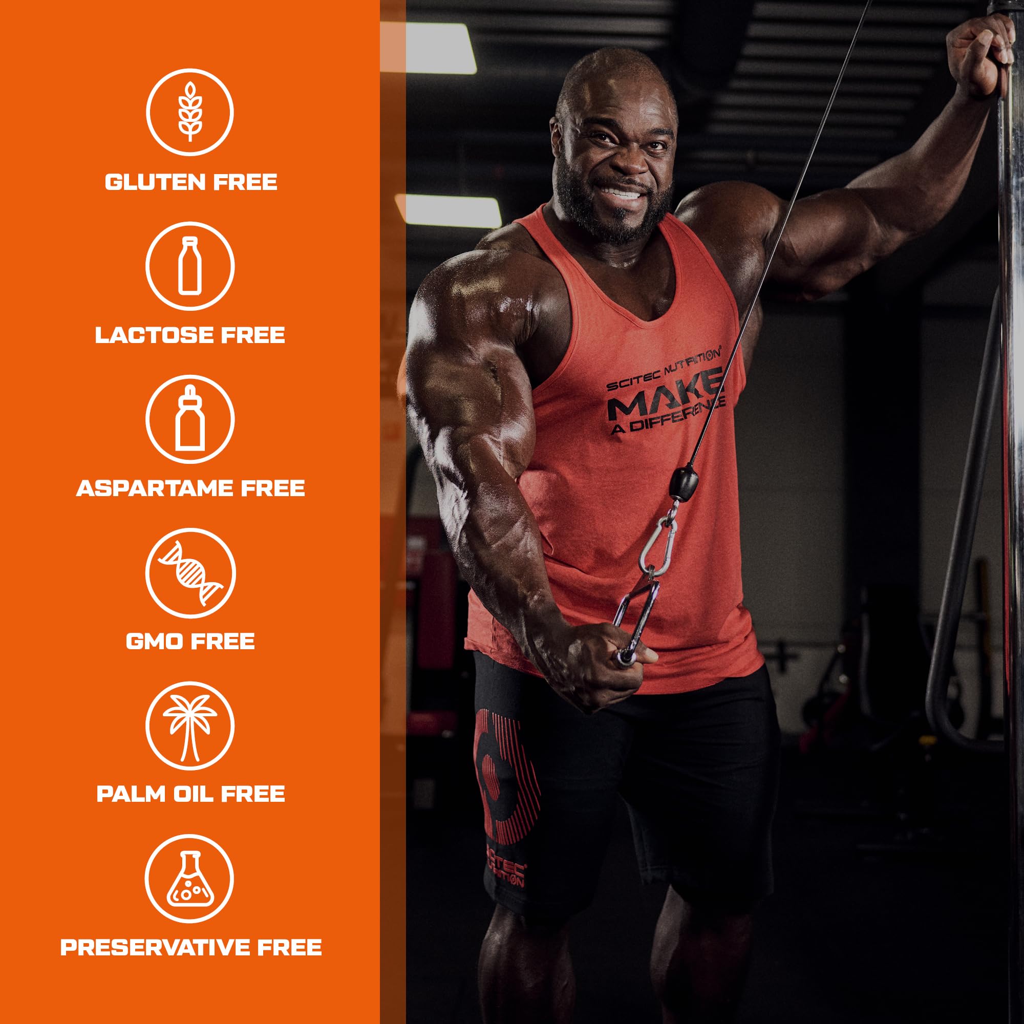 Scitec Nutrition Jumbo Hardcore - High Protein Weight Gainer Powder with Amino Select Matrix, Superfoods, Creatine | 7 Carbs, Gluten & Lactose Free | 3060g Brittle White Chocolate Flavor for Muscle Growth & Post-Workout Recovery