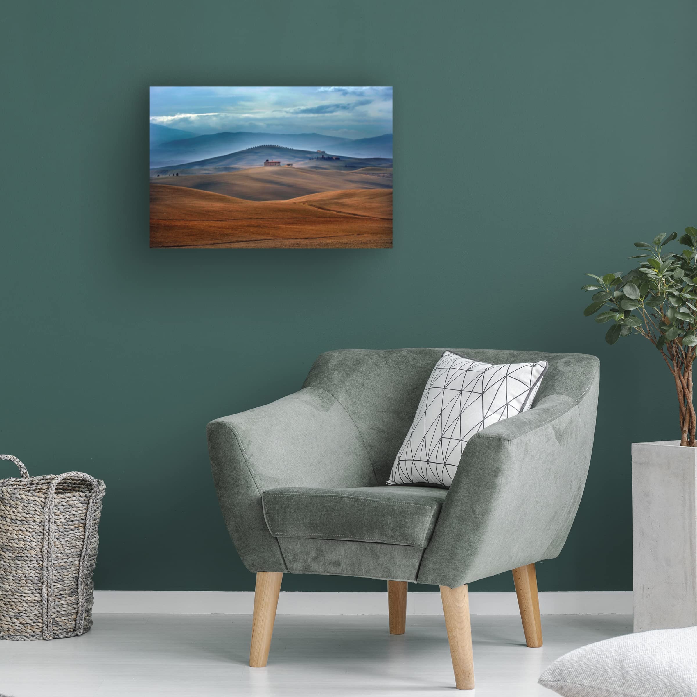 Trademark Fine Art 'In The Middle Of' Canvas Wall Art by Jure Kravanja - Modern Abstract Painting for Living Room, Bedroom & Office Decor