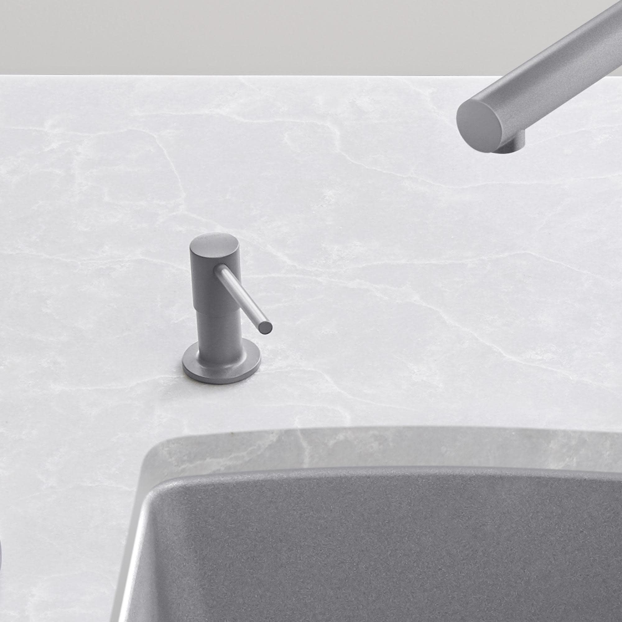 BLANCO 400694 Torre Stainless Steel Soap Dispenser for Kitchen - Modern Café Style, Perfect for Home, Restaurant, and Office Use