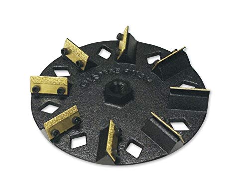 Diamabrush 7-Inch 8-Blade 25-Grit Paint & Coating Removal Tool - Heavy-Duty Hand Scraper for Wood, Concrete, Metal - Perfect for DIY Home Renovation & Professional Surface Prep