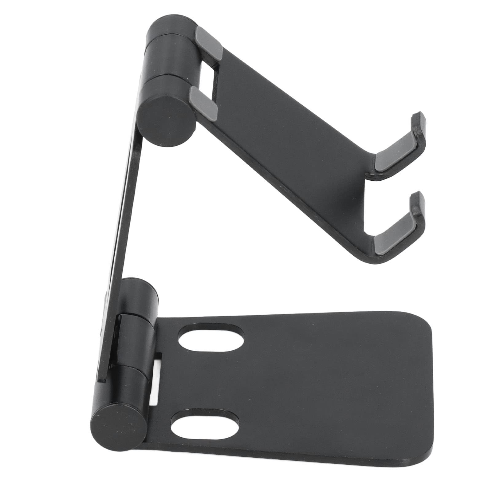 Ergonomic Desktop Phone Stand Holder - Adjustable & Stable Smartphone Dock for Home & Office Use - Compatible with All Phones (S4 Black) | Perfect for Video Calls, Online Meetings & Hands-Free Viewing