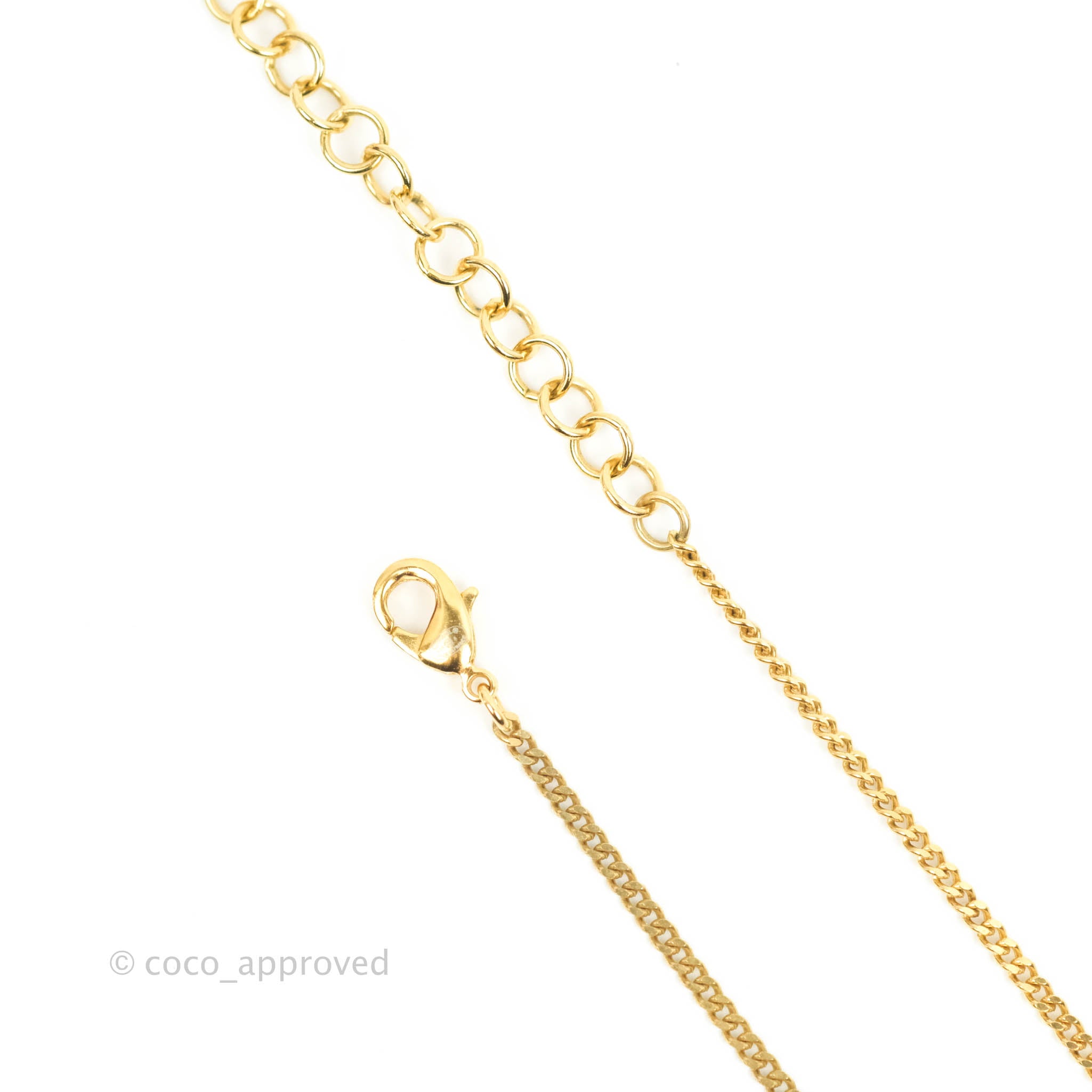 Chanel CC Crystal Pearl Perfume Bottle Necklace in Gold Tone - Elegant Fashion Jewelry for Women, Perfect Gift for Birthday, Anniversary & Special Occasions