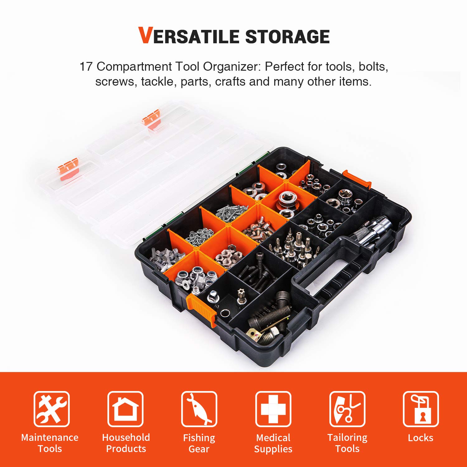 P-SH-Tote Shelf Kit for Van Shelving Storage – 3 Plastic Storage Boxes with Organizer Holder for Small Parts, Screws & Hardware | Perfect for Van Organization, DIY Projects & Tool Storage