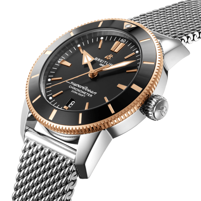 Breitling Superocean Heritage B20 Automatic 44mm Men's Luxury Watch - Stainless Steel & 18K Red Gold - Diver's Timepiece for Swimming, Sailing & Professional Use