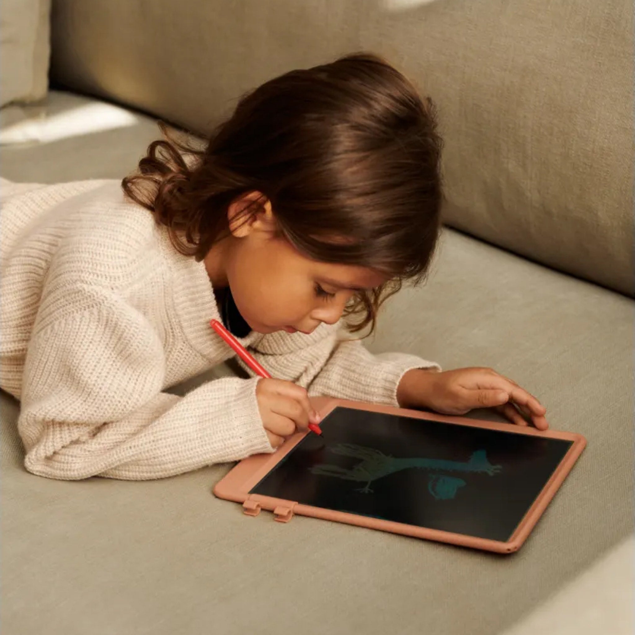 LIEWOOD Zora Magic Drawing Board Toy for Kids - Reusable Sand Writing & Drawing Tablet with Stylus - Perfect for Travel, Home Play & Early Childhood Education
