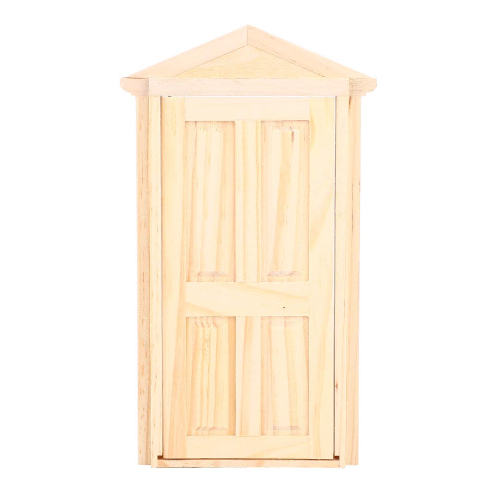 Miniature Wooden Dollhouse Door - DIY Dollhouse Accessories for Kids, Girls & Boys - Perfect for Dollhouse Building, Room Decor & Pretend Play