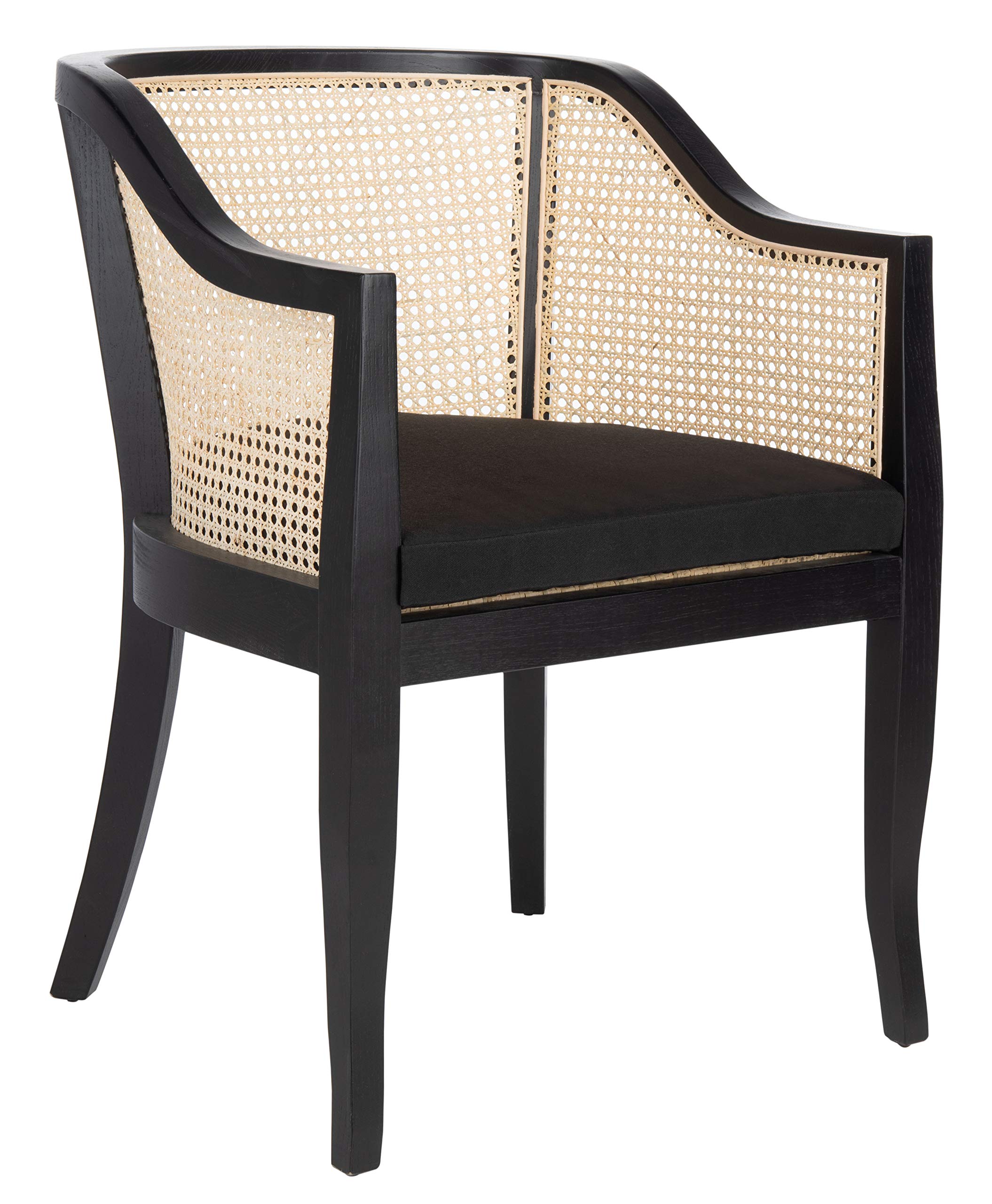 Safavieh Home Rina White Dining Chair - Modern Upholstered Side Chair for Kitchen, Dining Room & Office - Comfortable & Stylish Seating Solution