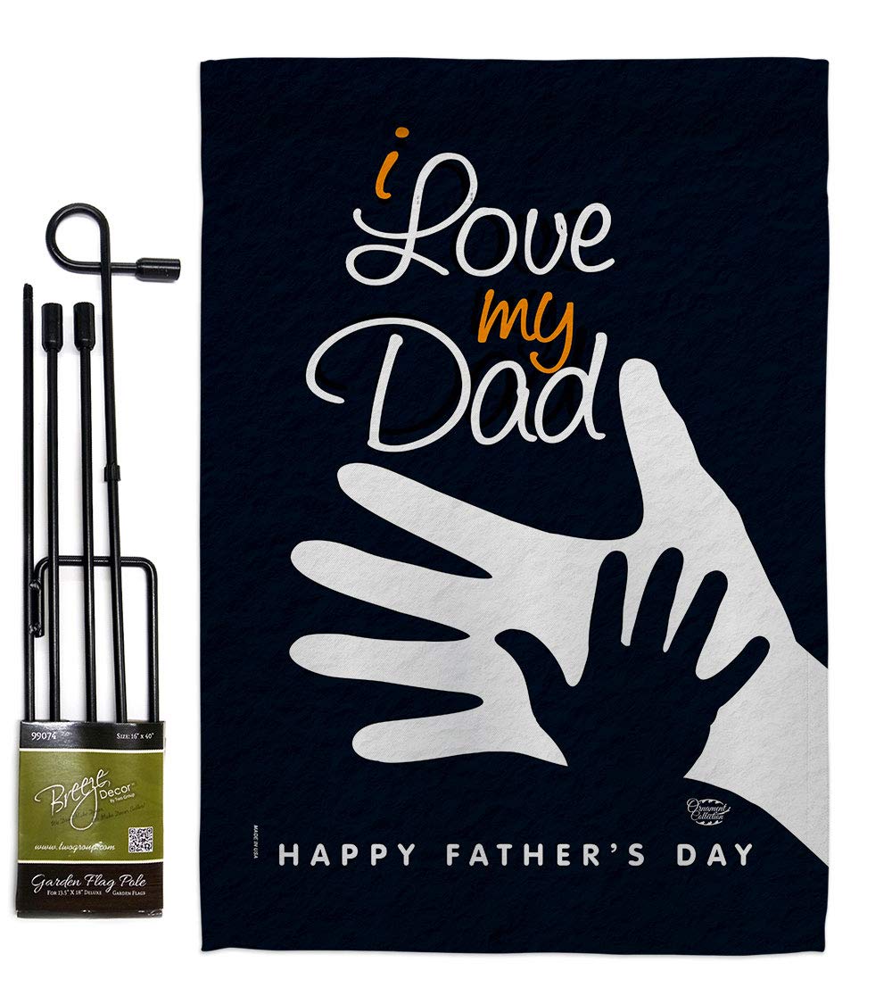 Dad Garden Flag Set - Double-Sided Yard Banner for Father's Day & Home Decor
